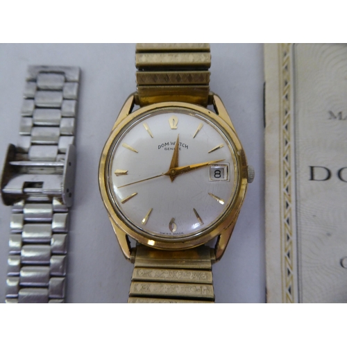 40 - Nine various modern wristwatches: to include a Rotary gold plated/stainless steel cased example, fac... 