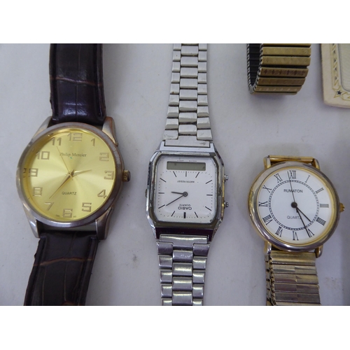 40 - Nine various modern wristwatches: to include a Rotary gold plated/stainless steel cased example, fac... 