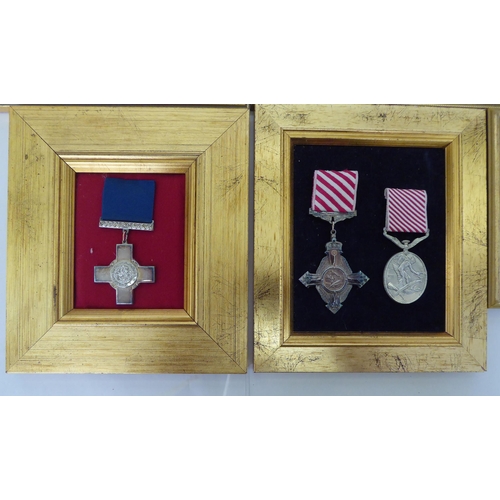 46 - Reproductions of 20thC medals: to include one for Gallantry; and another the Great War