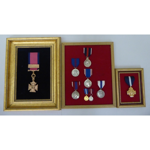 46 - Reproductions of 20thC medals: to include one for Gallantry; and another the Great War