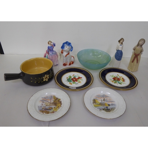 7 - Ceramics and glassware: to include a Royal Doulton china figure 'Blyth Morning'  HN2021  7