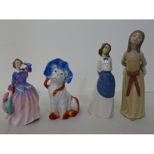 7 - Ceramics and glassware: to include a Royal Doulton china figure 'Blyth Morning'  HN2021  7