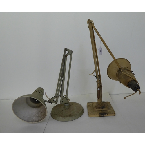 88 - Two vintage lamps, one a Herbert Terry & Sons Anglepoise