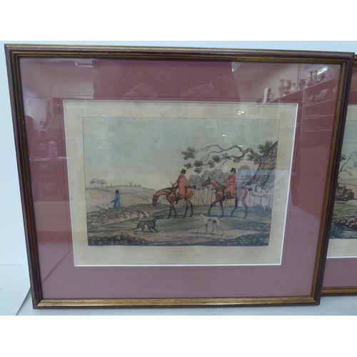 9 - A set of four Victorian hunting prints  7