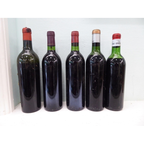 93 - Five bottles of wine: to include a 1933 Chateau Lafite