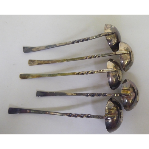 250 - Silver flatware: to include condiments spoons and ladles  mixed marks