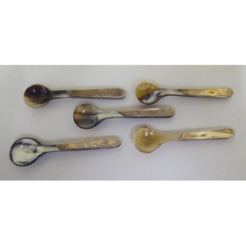 250 - Silver flatware: to include condiments spoons and ladles  mixed marks