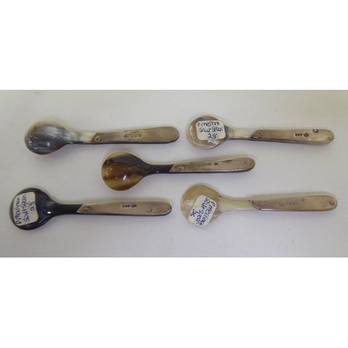 250 - Silver flatware: to include condiments spoons and ladles  mixed marks