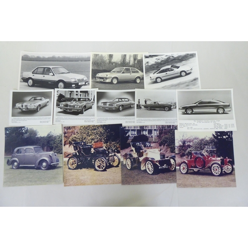 253 - Mainly mid 20thC motor themed ephemera: to include photographs; and Vauxhall owner's handbooks