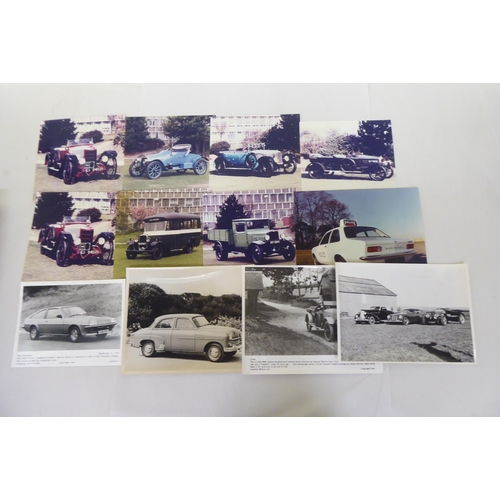 253 - Mainly mid 20thC motor themed ephemera: to include photographs; and Vauxhall owner's handbooks