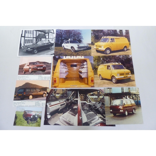 253 - Mainly mid 20thC motor themed ephemera: to include photographs; and Vauxhall owner's handbooks