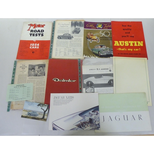 253 - Mainly mid 20thC motor themed ephemera: to include photographs; and Vauxhall owner's handbooks