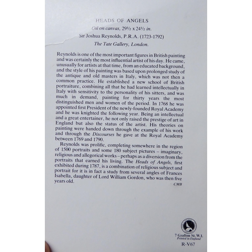 104 - A version of 'Heads of Angels' by Sir Joshua Reynolds  - amateur hand  watercolour  17