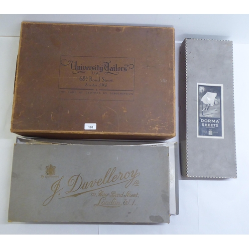 108 - Vintage garments and accessories: to include a mother-of-pearl handled fan  boxed