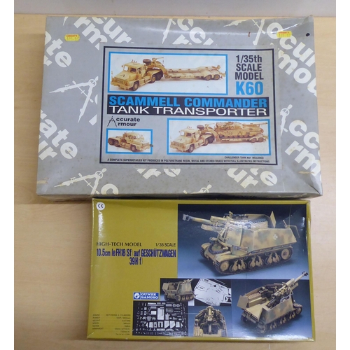 111 - 1/35 scale model kits: to include by Cromwell Models, a 'Cruiser Mk IV'; and a 'Scammell Commander T... 