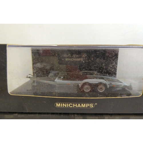 117 - Minichamps diecast model vehicles: to include a BS Gold Star DBD34; and a Horch 855 Special-Roadster