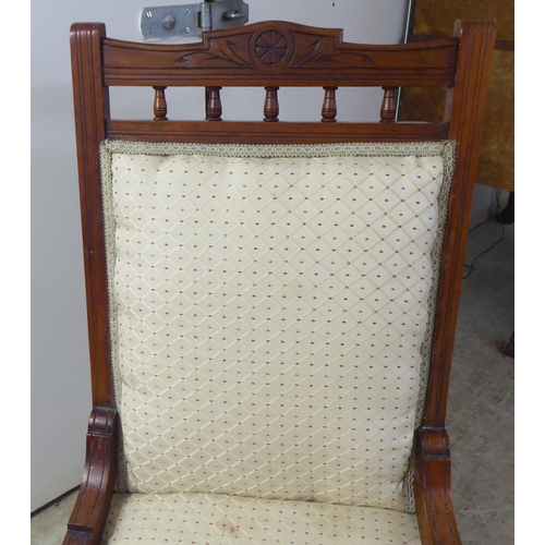 118 - Five items of mainly Edwardian period furniture: to include a string inlaid, mahogany three drawer d... 