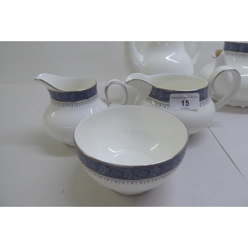 15 - A Royal Doulton china Sherbrook pattern dinner service