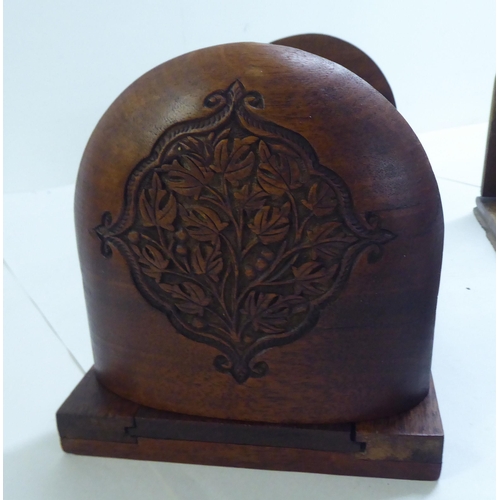 153 - 19thC and later wooden collectables: to include a George III mahogany tea casket  5