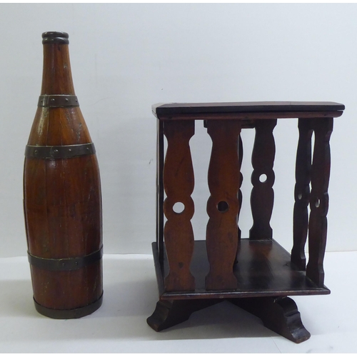 153 - 19thC and later wooden collectables: to include a George III mahogany tea casket  5