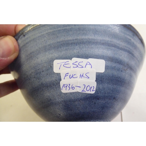 157 - Studio pottery: to include bowls; mugs; and animals  mixed sizes