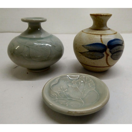 157 - Studio pottery: to include bowls; mugs; and animals  mixed sizes