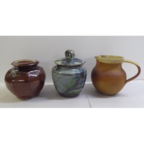 157 - Studio pottery: to include bowls; mugs; and animals  mixed sizes