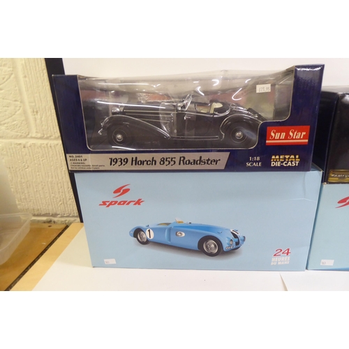 163 - Diecast model vehicles: to include a Revell 'Auto Union Typ C (World Record Car); and a '1939 Horch ... 