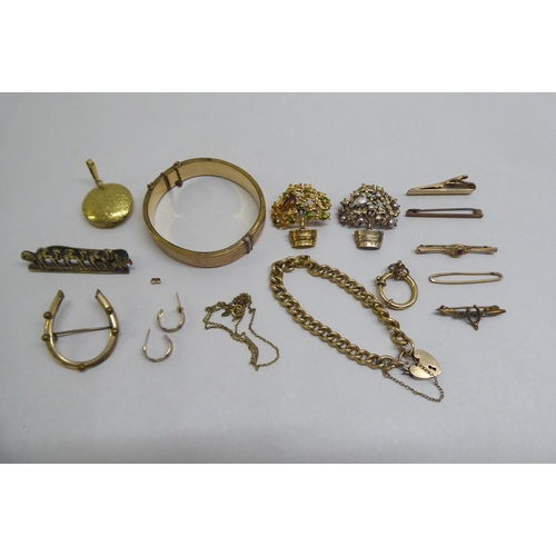 170 - Jewellery and collectables: to include a brooch, fashioned as a tree