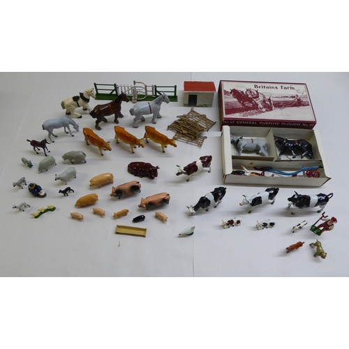 18 - Britains diecast lead farmyard models: to include various cows