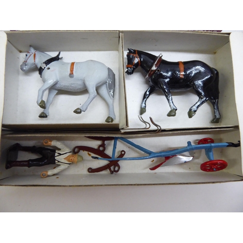 18 - Britains diecast lead farmyard models: to include various cows