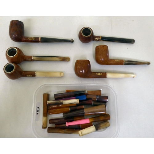 194 - Pipes and cigarette holders: to include examples by JK and Bruyere