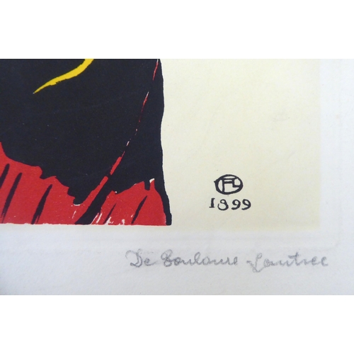 268 - After Henri de Toulouse Lautrec - two Limited Edition 165/500 & 309/500 lithographs  bearin... 