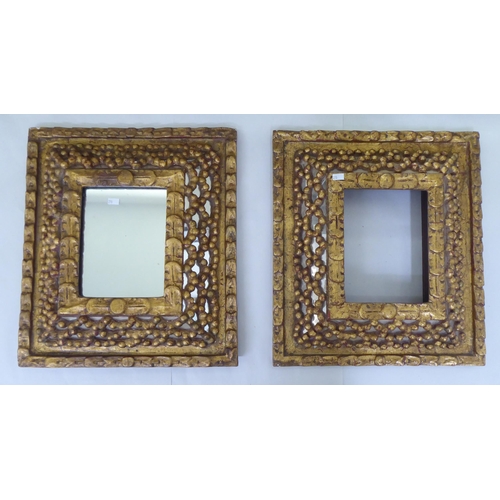 270 - Frames and mirrors: to include a mirror, in a gilded beaded frame  18