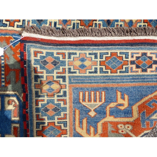 306 - A Khajli style runner, on a multi-coloured ground  34