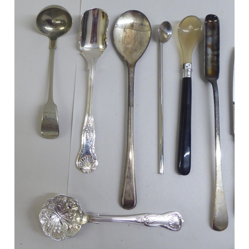 53 - Cutlery, mainly loaded silver handled  mixed marks