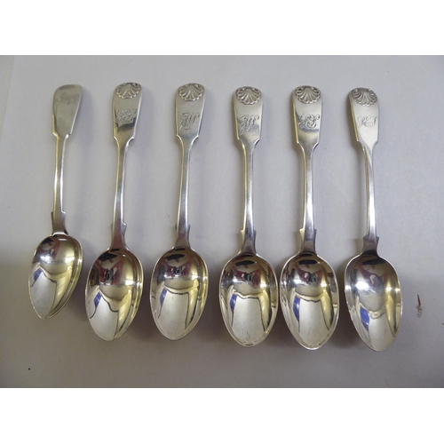 57 - Silver cutlery and teaspoons  mixed marks