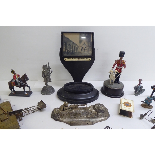 62 - Military collectables: to include a diecast model cavalry soldiers 