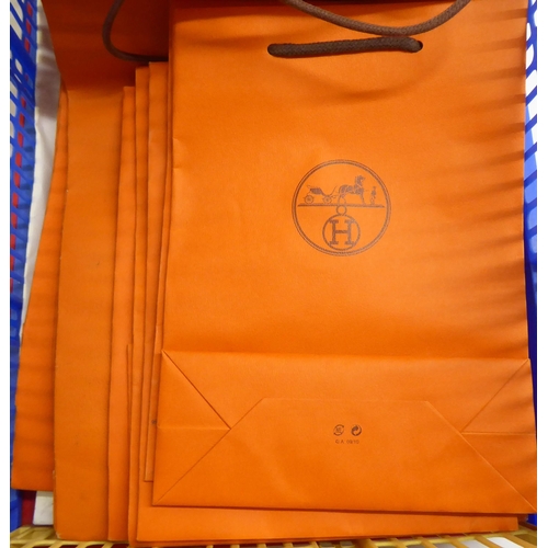 65 - Approx. thirty Hermes card retail bags  largest 16