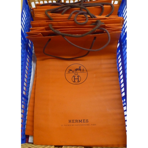 65 - Approx. thirty Hermes card retail bags  largest 16