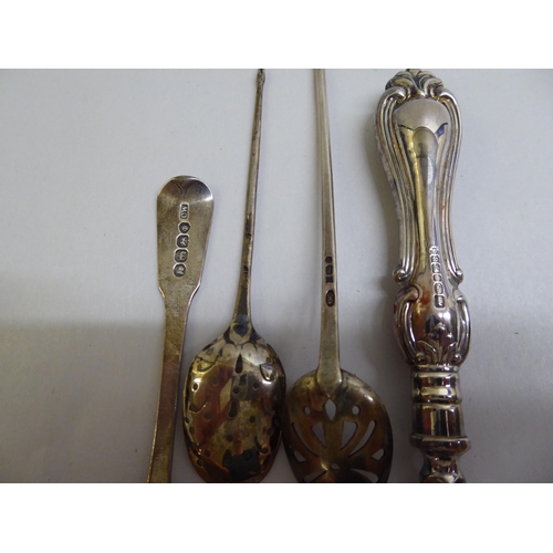 69 - Silver and white metal flatware  mixed marks