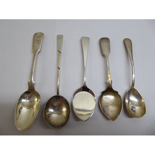 69 - Silver and white metal flatware  mixed marks