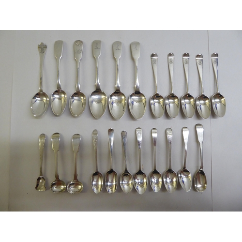 70 - Silver and white metal flatware  mixed marks