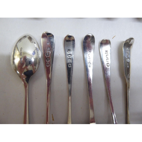 70 - Silver and white metal flatware  mixed marks