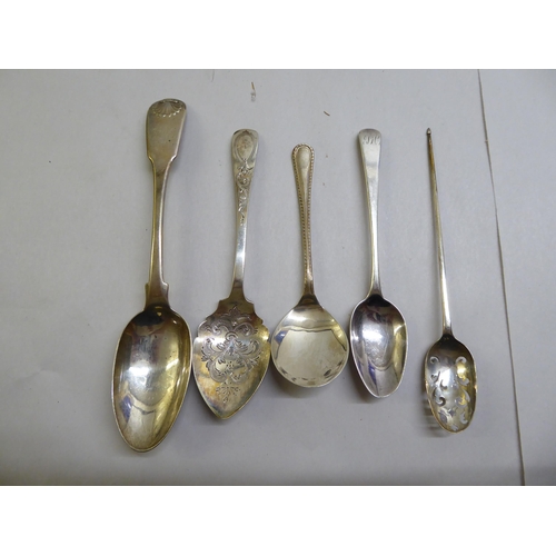 73 - Silver and white metal flatware  mixed marks