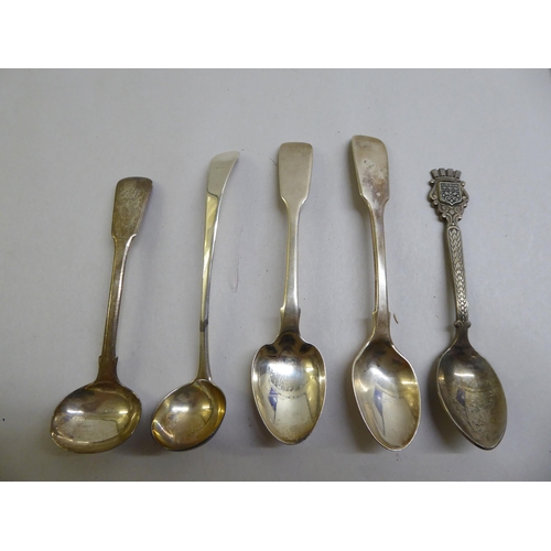 73 - Silver and white metal flatware  mixed marks