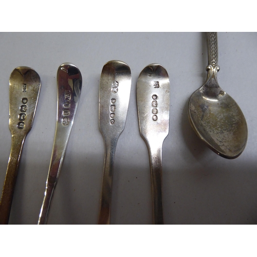 73 - Silver and white metal flatware  mixed marks