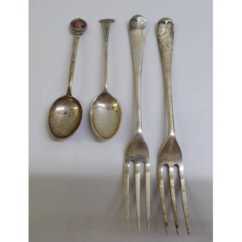 85 - Silver collectables: to include flatware  mixed marks 