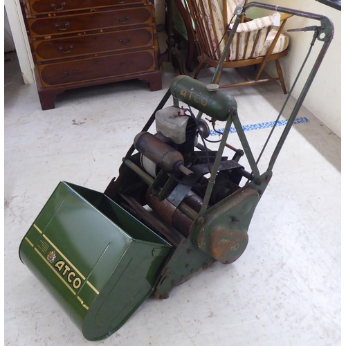 99 - A vintage ATCO petrol driven lawn mower with a 16