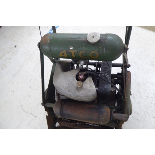 99 - A vintage ATCO petrol driven lawn mower with a 16